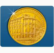 Bild: 100-Euro-Goldmünze "Linke Wienzeile Nr. 38"