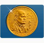 Bild: Österreichs 50-Euro-Goldmünze 2008